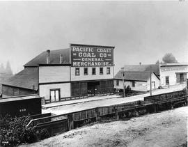 Pacific Coast Coal Company office and general store at Black Diamond, Washington, circa 1910.