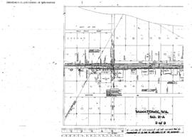 Plat Map of Great Northern Facilities at Wenatchee, Washington, 1959