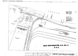 Plat Map of Great Northern Facilities at New Westminster, British Columbia, 1936