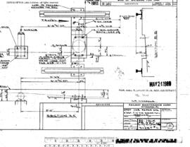 Northern Pacific Engineering Drawing, Car Shop, One Spot at Missoula, Montana, 1968