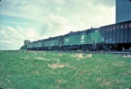 Burlington Northern Diesel Locomotives Number 768, Number 783, Number 733, Number 1824 at Carlisl...