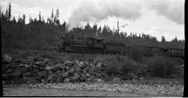 Pacific Coast Railroad steam locomotive number 14 at Elliott, Washington in 1943.