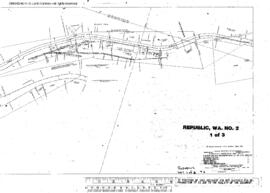 Plat Map of Great Northern Facilities at Republic, Washington, 1918