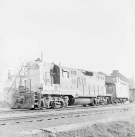 Northern Pacific diesel locomotive number 304 at Pullman, Washington, in 1967.