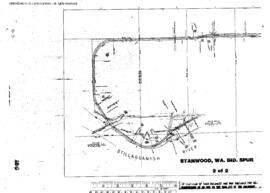 Plat Map of Great Northern Facilities at Stanford, Washington, 1966