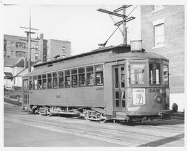 Seattle Municipal Railway Car 328, Seattle, Washington, circa 1940