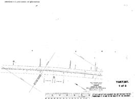 Plat Map of Great Northern Facilities at Yakt, Montana, 1963