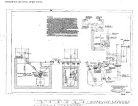 Northern Pacific Engineering Drawing, Sand Facilities at Helena, Montana, 1957