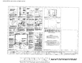 Burlington Northern Engineering Drawing, Modular Motor Car House, 1981