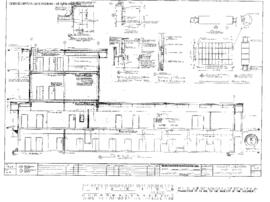 Chicago, Burlington and Quincy Engineering Drawing, Yard Office at Alliance, Nebraska, 1981