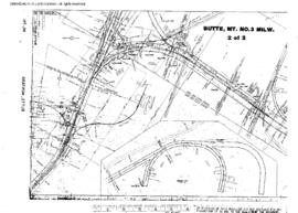 Plat Map of Milwaukee Road Facilities at Butte, Montana, 1916