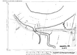 Plat Map of Spokane, Portland, and Seattle Railway Facilities at Knappa, Oregon, 1915