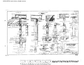 Northern Pacific Engineering Drawing, Depot at Kalama, Washington, 1960