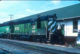 Burlington Northern 1920 at Bellingham, Washington in 1990.