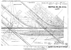 Plat Map of Pacific Coast Railroad Facilities at Seattle, Washington, 1916