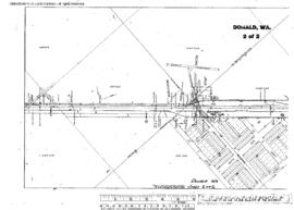 Plat Map of Northern Pacific Facilities at Donald, Washington, undated