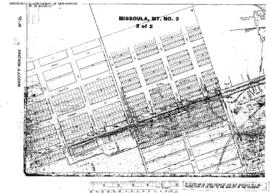 Plat Map of Northern Pacific Facilities at Missoula, Montana, 1915