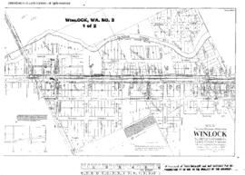 Plat Map of Northern Pacific Facilities at Winlock, Washington, 1914