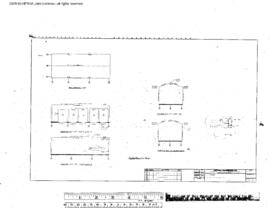 Northern Pacific Engineering Drawing, Tie Treating Plant Garage at Paradise, Montana, 1979