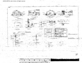 Northern Pacific Engineering Drawing, Section Foreman's Dwelling at Noxon, Montana, undated