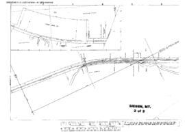 Plat Map of Great Northern Facilities at Sieben, Montana, 1915