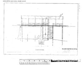 Great Northern Engineering Drawing, Elevator and Stairway at Palouse, Washington, undated