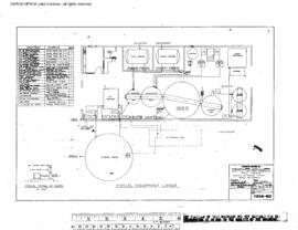 Burlington Northern Engineering Drawing, Wastewater Treatment Facility at Interbay, Washington, 1977