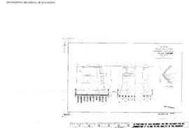 Northern Pacific Engineering Drawing: Abutments, Bridge 100 (133) - Coweman River, South of Kelso...