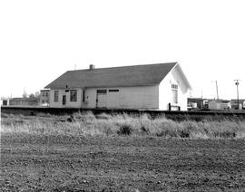 Great Northern Depot at Sunburst, Montana, 1960 or later