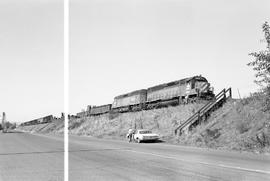 Burlington Northern special train at Vancouver, Washington in 1976.