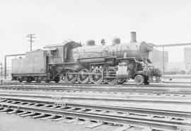 Northern Pacific steam locomotive 1252 at Pasco, Washington, in 1953.
