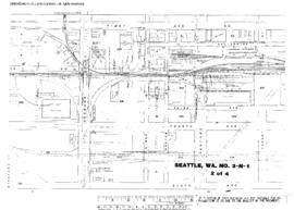 Plat Map of Northern Pacific Facilities at Seattle, Washington, 1949