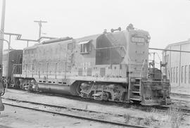 Burlington Northern diesel locomotive 1629 at Auburn, Washington in 1971.