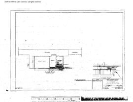 Great Northern Engineering Drawing, Depot at Eureka, Montana, 1961
