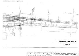 Plat Map of Milwaukee Road Facilities at Othello, Washington, 1955