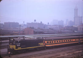 Northern Pacific Diesel Locomotive 409, Seattle, Washington, October 1951