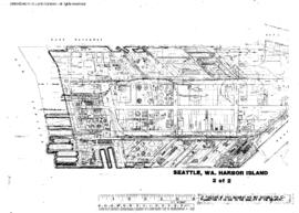 Plat Map of Oregon Western Railroad and Navigation Company Facilities at Seattle, Washington, und...