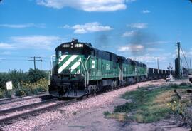 Burlington Northern Diesel Locomotives Number 5812, Number 5598 and another Burlington Northern D...