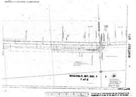 Plat Map of Great Northern Facilities at Whately, Montana, undated