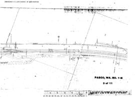 Plat Map of Northern Pacific Facilities at Pasco, Washington, 1958