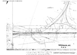 Plat Map of Great Northern Facilities at Mossmain, Montana, 1930