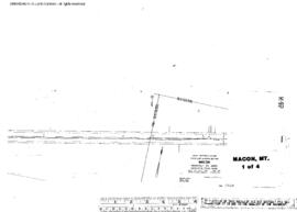 Plat Map of Great Northern Facilities at Macon, Montana, 1967