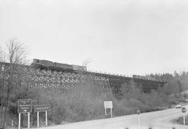 Northern Pacific diesel locomotive 239 at Wilburton, Washington, in 1970.