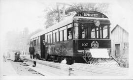 Seattle & Rainier Valley Railway Car 107 in Seattle, Washington, 1915