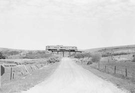 Northern Pacific passenger train number 311 between Garfield and Palouse, Washington in 1955.