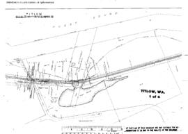 Plat Map of Northern Pacific Facilities at Titlow, Washington, undated