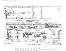 Northern Pacific Engineering Drawing, Alcohol Heater Storage Building at Yakima, Washington, 1953