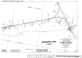 Plat Map of Northern Pacific Facilities at Mc Cleary, Washington, 1917