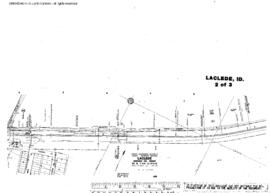 Plat Map of Great Northern Facilities at Laclede, Idaho, 1943