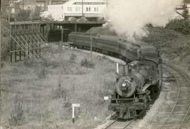 Great Northern Railway steam locomotive 1483 at Everett, Washington, undated.